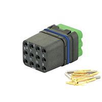 Eaton Souriau-Sunbank 8MQ2M1220SCES Modular Connectors - Push Pull MQuick module, sealed, with female crimp contacts, delivered with cap