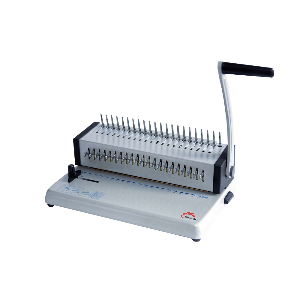 Bookbinding machine used for organizing printed documents