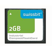 Swissbit SFCF2048H1BK1TO-I-DT-553-SMA Compact Flash Cards 2GB Compact Flash SLC C-300 I-TEMP