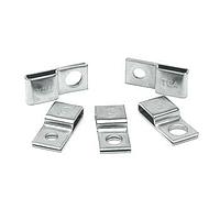 HellermannTyton 151-00839 Cable Tie Mounts Stainless Steel Tie Mount, 0.25" Hole Dia, 0.39" Max Tie Width, Grade 316 SST, ML, 100/pkg