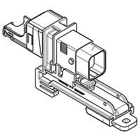 Radiall QMADN Connectors QMA RECEPTACLE CONNECTOR WITH STRAIGHT STRAIN RELIEF