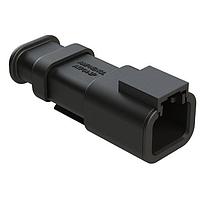 Amphenol SINE Systems ATP04-2P-SR02 Connectors 2 POS RECEPT GREYK