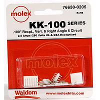Molex 76650-0205 Connector Kits KK-100 Connector Kit V & RA Hdr Rec 6Ckt