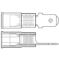 Molex 19025-0004 Tab MALE 18-22 AWG