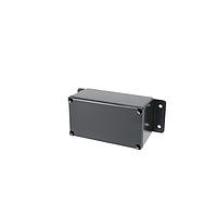 Bud Industries CU-4479-B Enclosures Econobox Diecast Aluminum Box with Mounting Bracket Black (4.4 X 2.1 X 2.4 In)