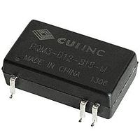 CUI Inc PQM3-D24-S15-M-TR Isolated dc-dc isolated, 3 W, 18~36 Vdc input, 15 Vdc, 200 mA, single regulated output, SMT,T&R package