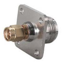 HUBER+SUHNER 39_SMA-N-50-1/1--_NE RF Adapters - Between Series SMA plug(m) to N jack(f) flange