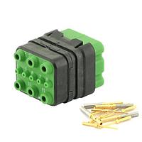 Eaton Souriau-Sunbank 8MQ2M9901PB Modular Connectors - Push Pull MQuick module, unsealed, with male crimp contacts