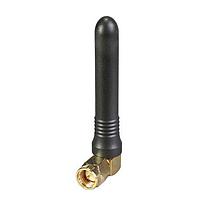 Linx Technologies - TE Connectivity ANT-W63-CW-RCS-SMA Omnidirectional WiFi6/6E/7 Compact Right Angle Whip Antenna, External Mount, SMA Plug