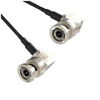 Amphenol RF 095-850-257-024 RF Cable Assemblies BNC Right Angle Plug to BNC Right Angle Plug RG-174 50 Ohm 24 Inches (610 mm)