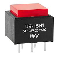 NKK Switches UB15SKW035C-CC Pushbutton Switches ON(ON) BRT RED Ag PC