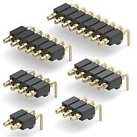 Mill-Max 829-22-005-20-002101 Spring-Loaded Spring-Loaded Hdr,1R Horiz Mount, T/H, 5