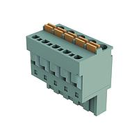 HARTING 14311116102000 Pluggable Terminal Blocks har-flexicon, 11pin female, horizontal, w/ push-in spring cage termination - 30-12AWG, 12Amps, pitch 5.00mm