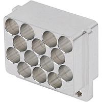 Amphenol SV Microwave 9321-80035 Backplane Modules SMPM  14 PORT ALUMN  BACKPLANE