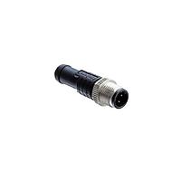Amphenol LTW MSDP-04BMMM-SL8A05 Sensor Cables / Actuator Cables M12 Circular Metric Connector, D Code, Plastic, 4A, 04 pins, Male Connector, Male Contact, Straight, Screw Thread, Overmolded, Length 5000mm, IP68 / IP69K