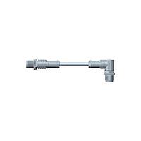 Amphenol LTW M12D04ML-12DMR-SD004 Sensor Cables / Actuator Cables M12 Circular Metric Connector, D Code, Metal, 4A, 04 pins, Male Connector, Male Contact, Straight-to-Right Angle, Screw Thread, Overmolded Double Ended, Length 4000mm, IP68 / IP69K