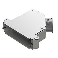 Amphenol Positronic D104000AKNE0/AA Banded Backshell D-Sub Backshell Banded Ellipt Side slot M internal hex,  Size 6