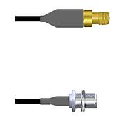 Amphenol Custom Cable Q-70026000M018i RF Cable Assemblies SMA-SJ/N-SJB LMR24 18I