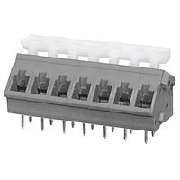 Same Sky (formerly CUI Devices) TBL005A-500-07GY-2WT Fixed Terminal Blocks Terminal block, screwless, 5.00, 45, 7, Gray w White Button
