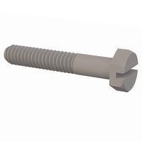 Essentra Components 3225020150 Slotted Hex Slotted Hex Screw, 1/4-20 Thread, 1 1/2 Lg