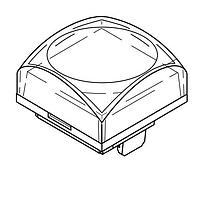 NKK Switches AT3179JB Sculptured Cap KP04 ILLUM PUSHBUTTON CAP