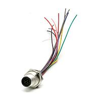 Amphenol LTW M12A-03PMMC-SF8B15 Sensor Cables / Actuator Cables M12 Circular Metric Connector, A Code, Metal, 4A, 03 pins, Male Connector, Male Contact, Hexagonal, Screw Thread, Crimp, Receptacle With Cable/Wire, Length 150mm, IP68 / IP69K