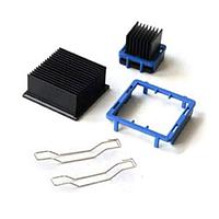 Aavid EA-350-H245-T710 Component Extruded Heat Sink, BGA Clip Attach, 35x35mm, 24.5mm Heat Sink Height, T710 TIM