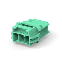 AMP Connectors - TE Connectivity 7-2232263-3 Heavy Duty Power Connectors 1x3 cap Hsng panel mount Key C gre