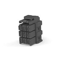 AMP Connectors - TE Connectivity 1-2232357-6 Headers & Wire Housings PTL 3X3 PLUG HSG HOT WIRE KEY A BLK