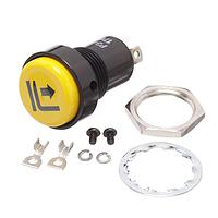 OTTO P3-90301-1 Momentary Action Raise Seat Symbol Blk w/ Ylw Btn