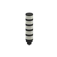 Banner Engineering TL505KQ Tower Lights TL50 Pro Tower Light with IO-Link, Standard Black Housing: 5-Segment; Voltage: 18-30 V dc; Environmental Rating: IP67; Colors: Multicolor; 4-pin M12 Integral QD