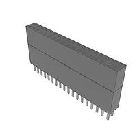 Samtec ESW-118-44-S-D Stackthrough .100" Elevated Socket Strip