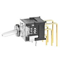 NKK Switches B12JJVF Toggle Switches SPDT ON-ON 0.4VA GRN VERTICAL PC