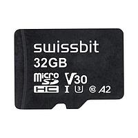 Swissbit SFSD032GN1AM1TB-E-EF-21P-STD Memory Cards Industrial microSD Card, S-56u, 32 GB, 3D PSLC Flash, -25C to +85C