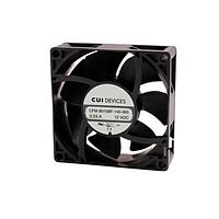 Same Sky (formerly CUI Devices) CFM-8015BF-140-363 Axial dc axial fan, 80 mm square, 15 mm, 12 Vdc, ball, 4000 RPM, 46.47 CFM