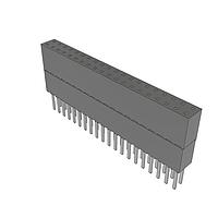 Samtec ESW-120-34-T-D Stackthrough .100" Elevated Socket Strip