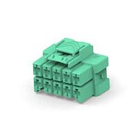 AMP Connectors - TE Connectivity 7-2232266-5 Hard Metric Connectors 2x5 plug housing Key C gre
