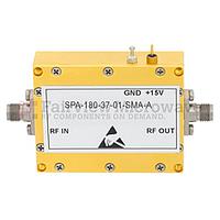 Fairview SPA-180-37-01-SMA-A  300 MHz to 18 GHz, Medium Power Broadband Amplifier with 1 Watt, 37 dB Gain and SMA