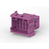 AMP Connectors - TE Connectivity 1-967628-1 Housings 15P 2TAB PLUG PURPLE CONNECTOR HOUSING