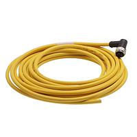 HARTING 21350300517050 Sensor Cables / Actuator Cables M12 A-code 5-pin Angled male to open end, 5m, PVC yellow jacket