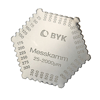 BYK Comb Gage 25-2000 µm, stainless steel Wet Film Thickness Gauges with notches