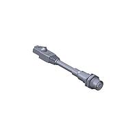 Amphenol LTW MSXS-08PFFJ-SF8B03 Sensor Cables / Actuator Cables M12 Circular Metric Connector, X Code, Metal, 0.5A, 08 pins, Female Connector, Female Contact, Hexagonal, PG9, Screw Thread, Crimp, Receptacle With Cable/Wire, Length 3000mm, IP68 / IP69K