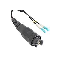 Bulgin PXEB5202B025 Multimode 2 Channel Plug to LC Connector Cable Assembly