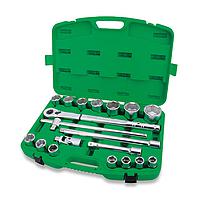 TOPTUL GCAI1901 Professional Grade 3/4" DR. Flank Socket Set (19 pcs; 6PT)