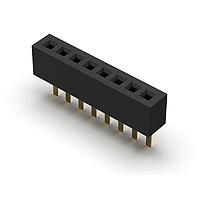 GCT (Global Connector Technology) BC065-10-A-L-D Sockets 10w, 1.0mm Pitch Socket, SIL, TH, Vert, GF, Tube