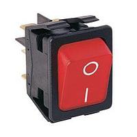 Bulgin C1553VQNAI Standard Rocker Switch C1553VQN BLACK RE D 230V