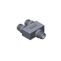 Amphenol LTW SS-050505-MMM-YS001 Y-Adapter Circular Metric Connector, Y Adaptor, Metal, A Coding, 4A, 05 pins, (End 1) Male Male, (End 2) Male Male, (End 3) Male Male, Screw Thread, IP68 Mated