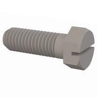 Essentra Components 3250013150 Slotted Hex Slotted Hex Screw, 1/2-13 Thread, 1 1/2 Lg