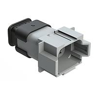 Amphenol SINE Systems AT04-08PA-SRGRY Connectors 8 Pin Recept. Key Positn A w/ Strn Rlf