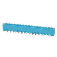 Same Sky (formerly CUI Devices) TBP01R2W-508-16BE Headers Terminal block, pluggable, w screw lock, 5.08, receptical, 16 pole, blue
